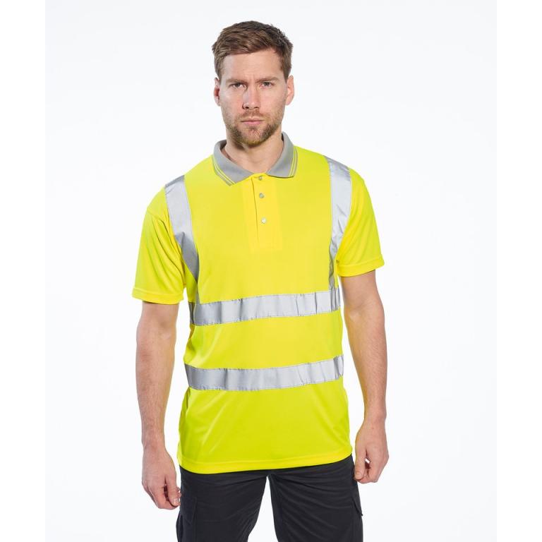 Hi-vis short sleeved polo (S477/RT22)