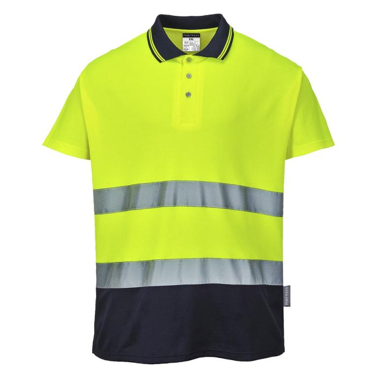 Two-tone cotton Comfort polo (S174)