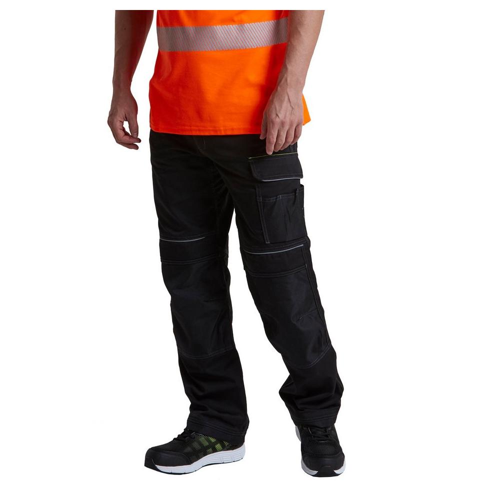 ISO 20471 Class 1 Stretch Work Trouser Orange