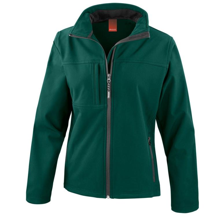 Women's classic softshell jacket Bottle Green