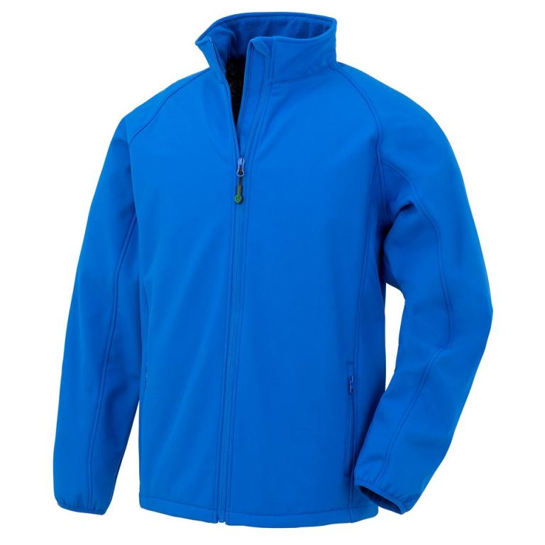 Men's recycled 2-layer printable softshell jacket Royal