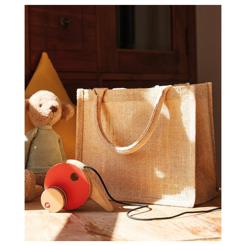 Jute mini 2025 gift bag