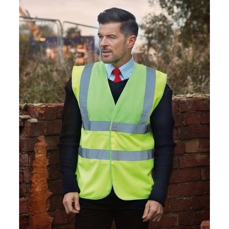 Hi-vis 2-band-and-braces waistcoat (HVW100)