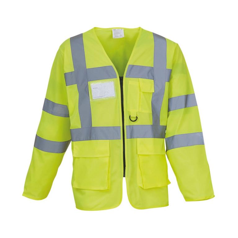 Hi-vis executive long sleeve waistcoat (HVJ800)