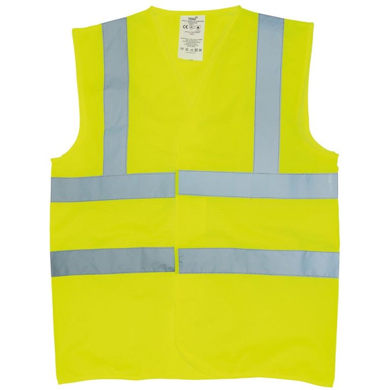 Flame-retardant hi-vis sleeveless waistcoat (HVW100FR)