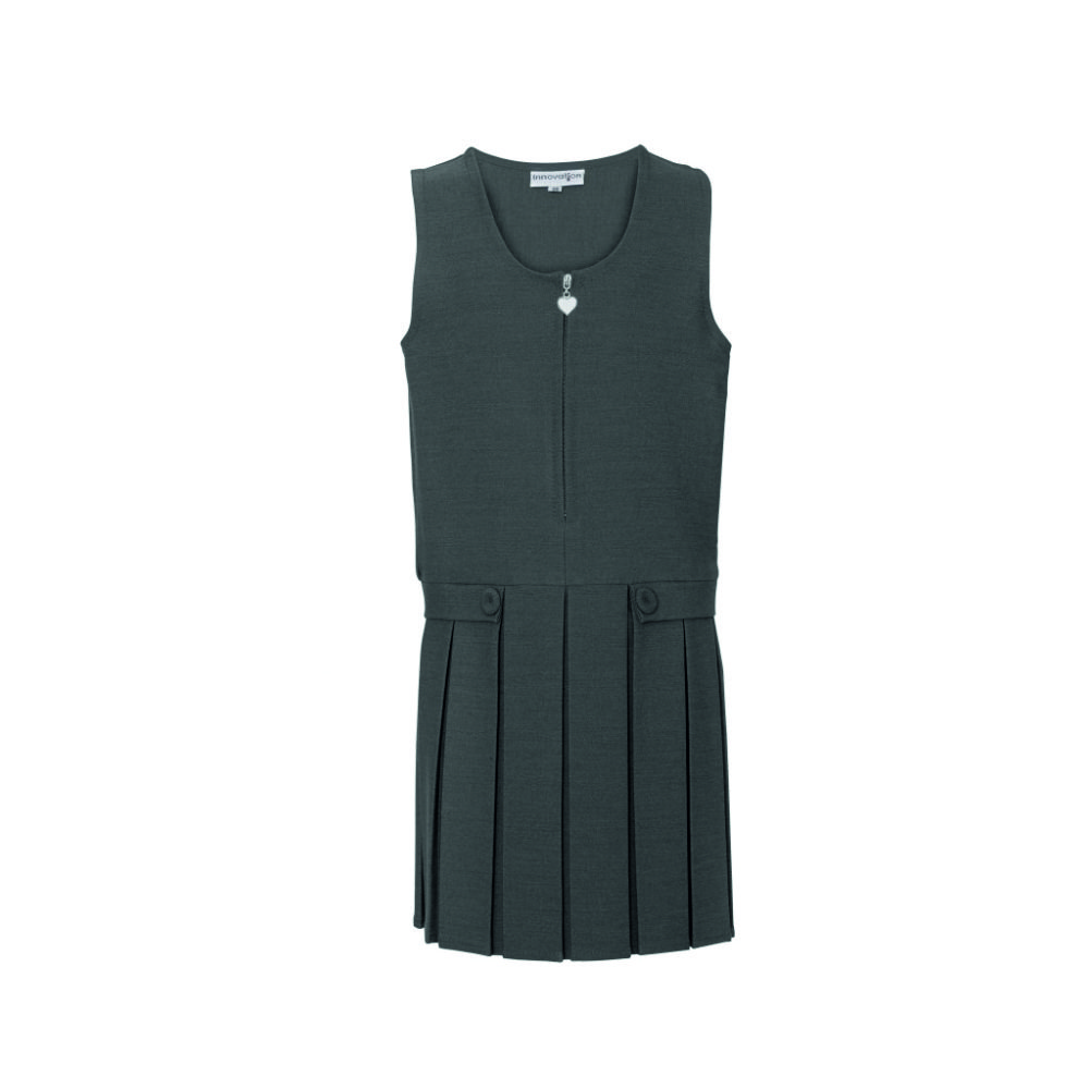 The Echelford Primary School Grey Two button and Flap Pinafore Dress ...