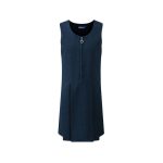 Laleham Primary School Navy Two button and Flap Pinafore Dress - navy - 3-4-years