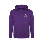Academy @ CAST (Colnbrook) Adult Zip Hoodie (Purple) - s