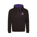 CAST Theatre Company Adult Varsity Hoodie (Black/Purple) - xs