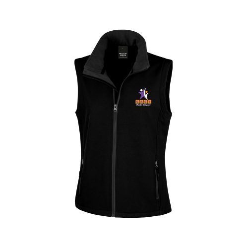 CAST Theatre Company Ladies Soft Shell Bodywarmer (Black)