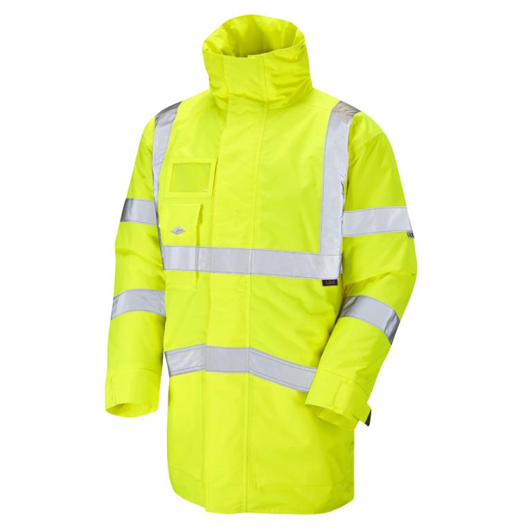 MARWOOD Leo EcoViz 4K Superior Baffle Lined Anorak HV YELLOW