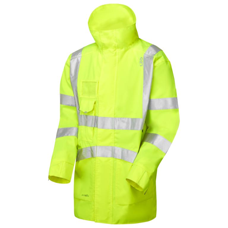 CLOVELLY Leo EcoViz 10K Performance+ Breathable Anorak HV YELLOW