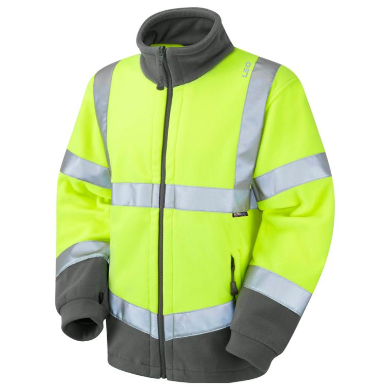 HARTLAND Leo EcoViz Fleece Jacket HV YELLOW