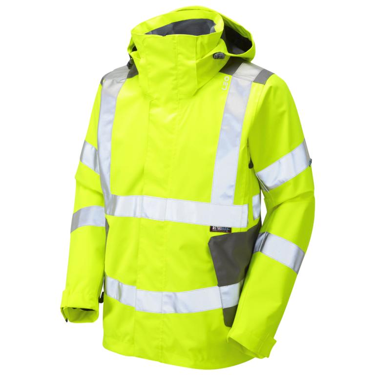 EXMOOR Leo EcoViz 10K Performance+ Breathable Jacket HV YELLOW