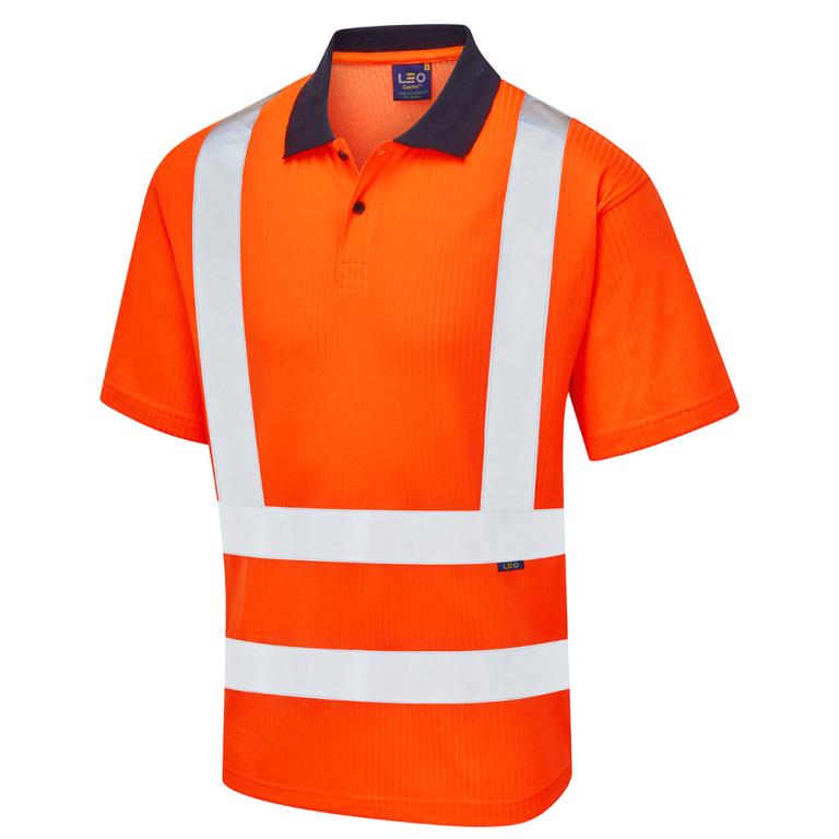 CROYDE Leo EcoViz Comfort Polo Shirt HV ORANGE