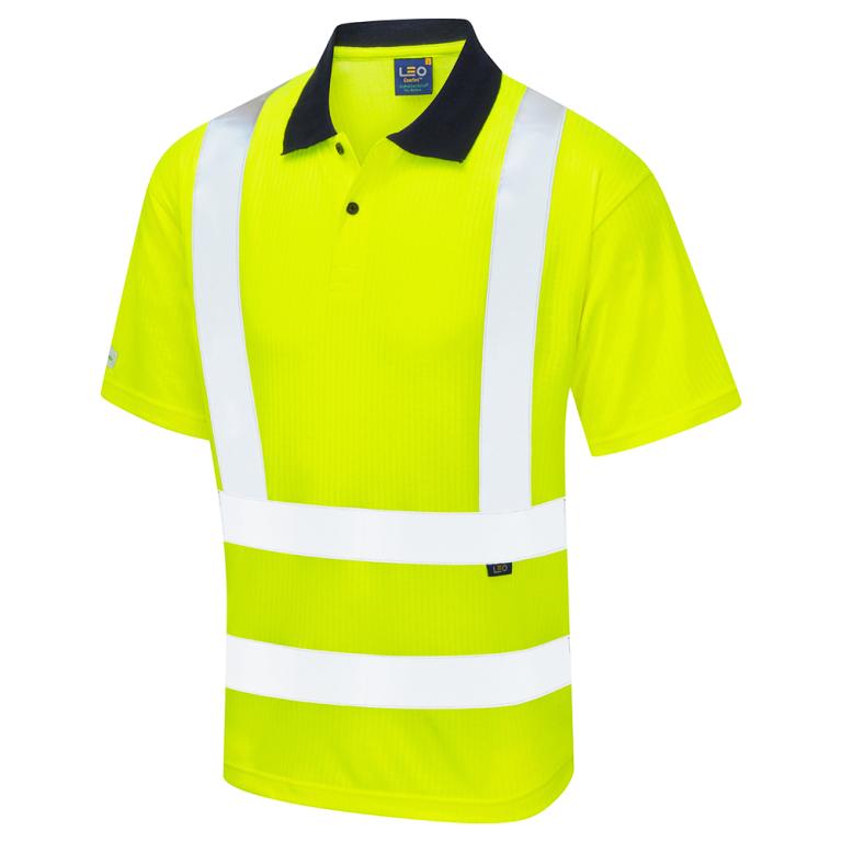 CROYDE Leo EcoViz Comfort Polo Shirt HV YELLOW