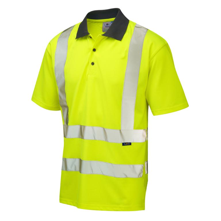 ROCKHAM Leo EcoViz Performance Polo Shirt HV YELLOW