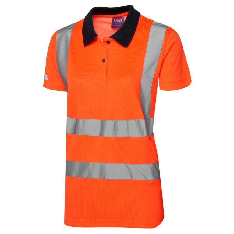 LANA Leo EcoViz Comfort Womens Polo Shirt HV ORANGE