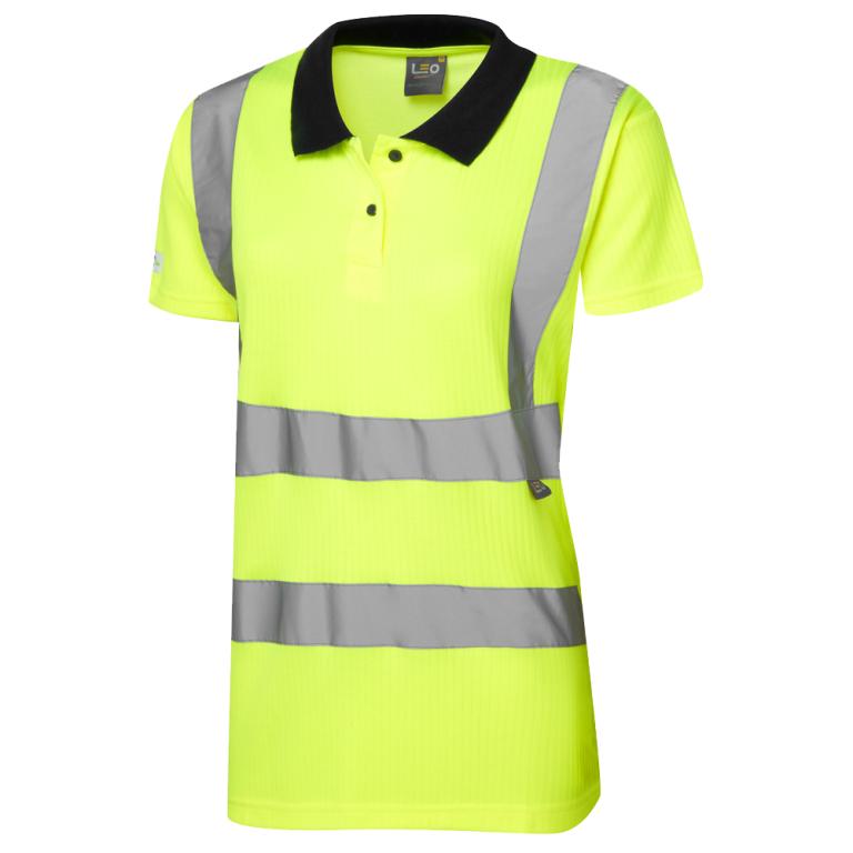 LANA Leo EcoViz Comfort Womens Polo Shirt HV YELLOW