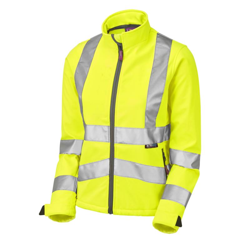 HONEYWELL Leo EcoViz Womens Softshell Jacket HV YELLOW