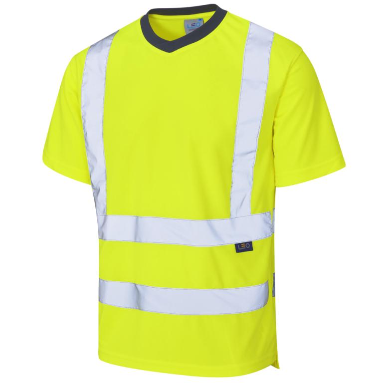 BRAUNTON Leo EcoViz Performance T-Shirt HV YELLOW