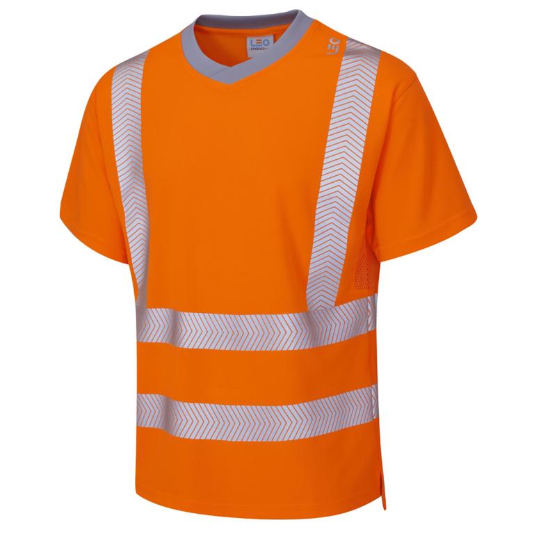 LARKSTONE Leo EcoViz Performance+ T-Shirt HV ORANGE