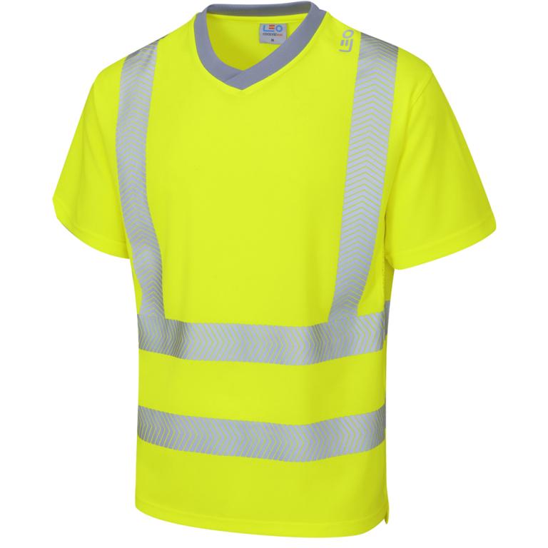 LARKSTONE Leo EcoViz Performance+ T-Shirt HV YELLOW