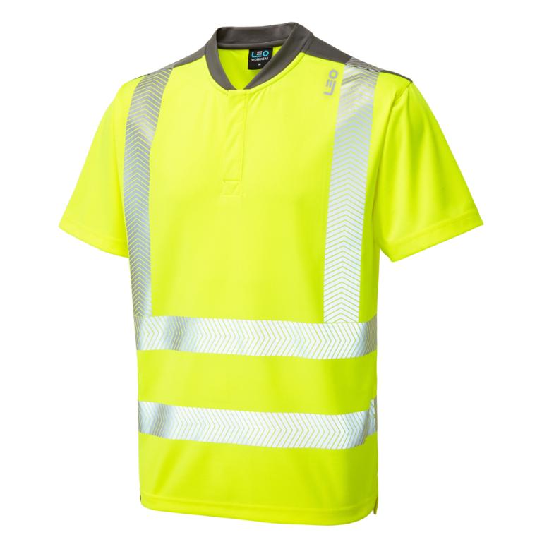 PUTSBOROUGH Leo EcoViz COOLMAX High Performance T-Shirt HV YELLOW