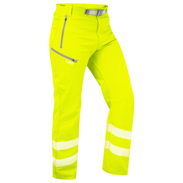 LANDCROSS Leo EcoViz Stretch Work Trouser HV YELLOW