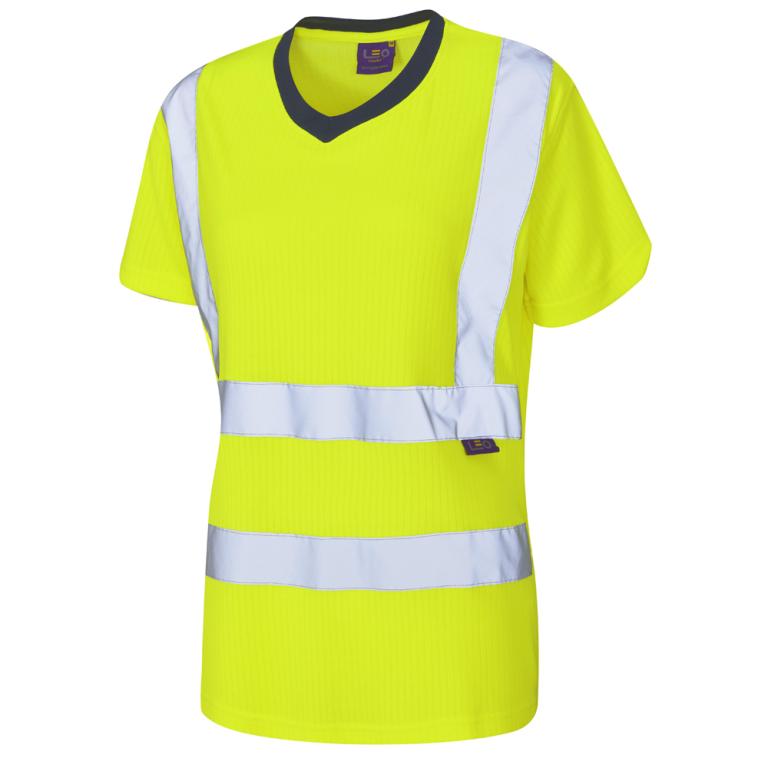 BELSTONE Leo EcoViz Comfort Womens T-Shirt HV YELLOW