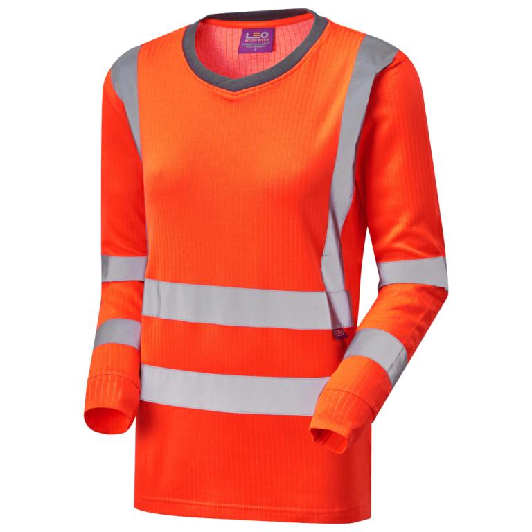 LYDFORD Leo EcoViz Comfort Womens Sleeved T-Shirt HV ORANGE