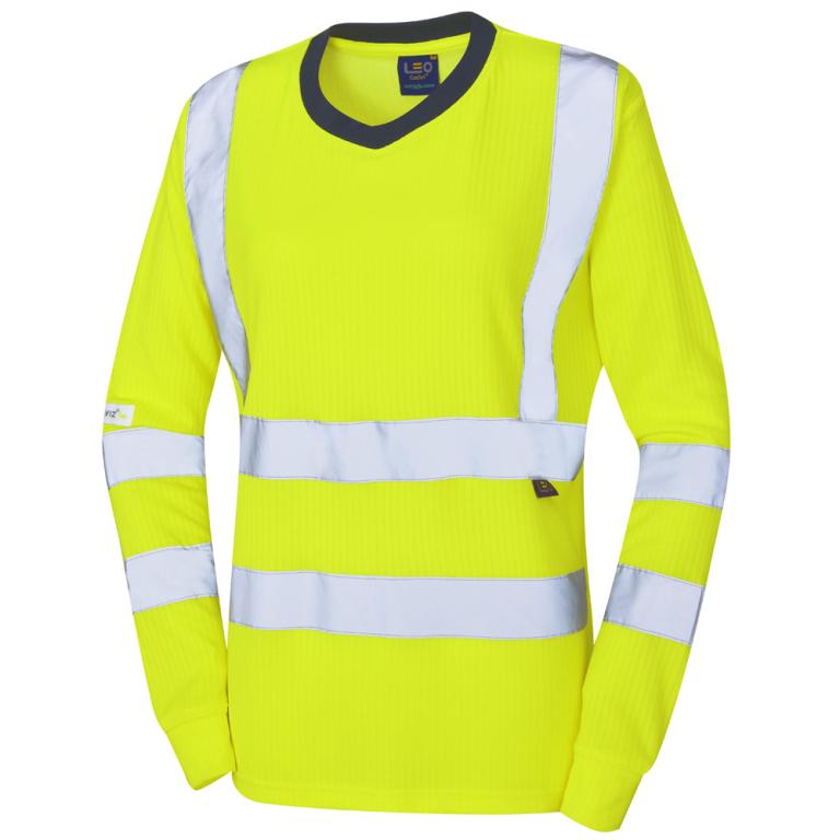 LYDFORD Leo EcoViz Comfort Womens Sleeved T-Shirt HV YELLOW