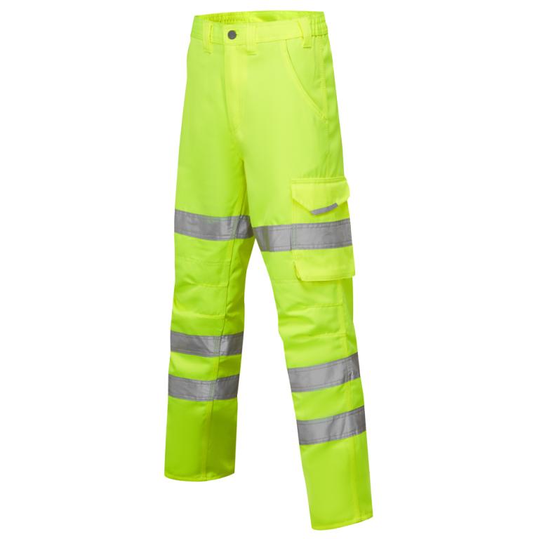 PENNYMOOR Leo EcoViz Womens Poly/Cotton Cargo Trouser HV YELLOW