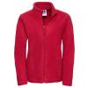 Women's full-zip outdoor fleece Classic Red
