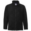 Full-zip outdoor fleece Black