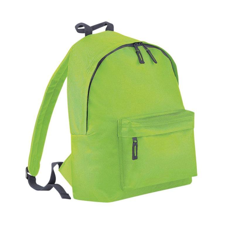 Junior fashion backpack Lime Green/Graphite Grey