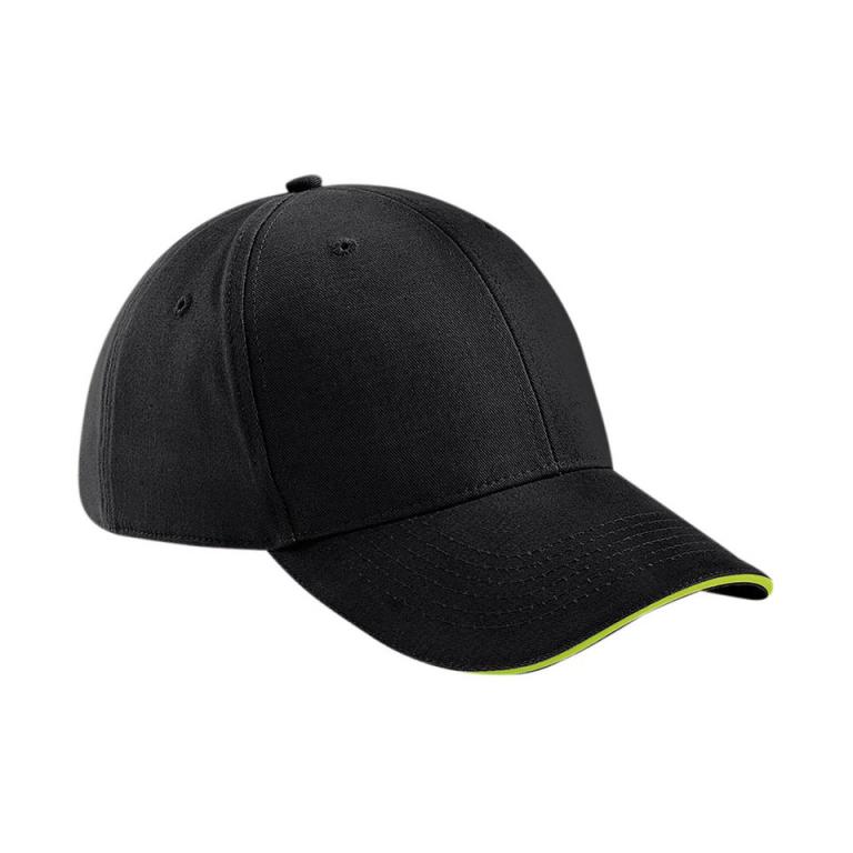 Athleisure 6-panel cap Black/Lime Green