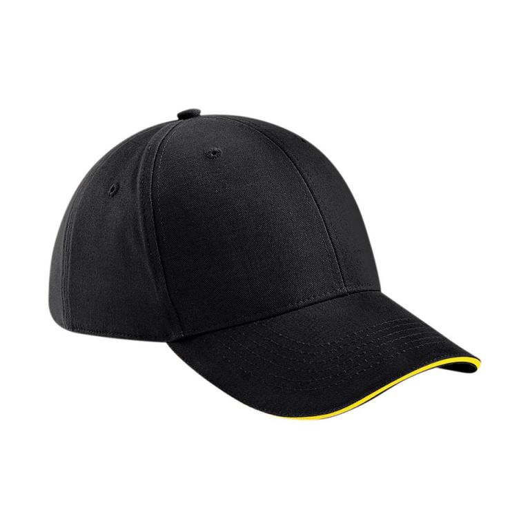 Athleisure 6-panel cap Black/Yellow