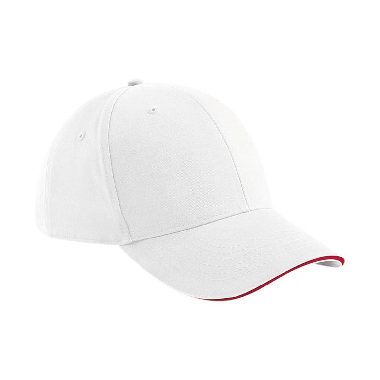 Athleisure 6-panel cap White/Classic Red