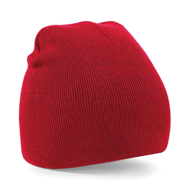 Two-tone pull-on beanie Classic Red