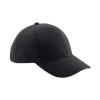 Pro-style heavy brushed cotton cap Black