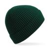 Engineered knit ribbed beanie Bottle Green