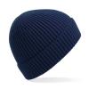 Engineered knit ribbed beanie Oxford Navy