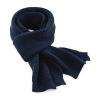Classic waffle knit scarf French Navy