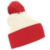 Snowstar® two-tone beanie Off White/Bright Red