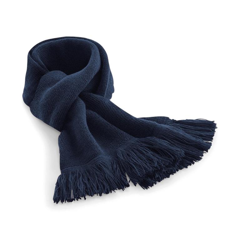 Classic knitted scarf French Navy