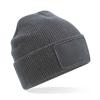 Removable patch Thinsulate™ beanie Graphite Grey