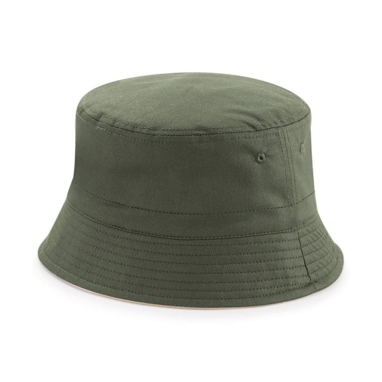 Reversible bucket hat Olive Green/Stone
