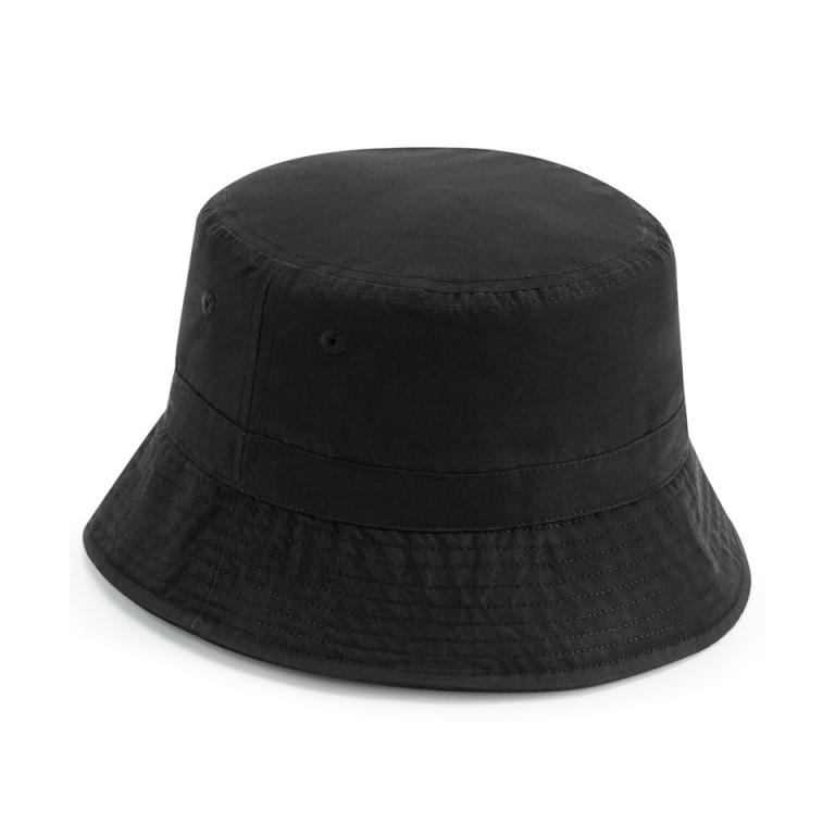 Recycled polyester bucket hat Black
