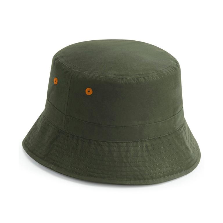 Recycled polyester bucket hat Olive Green